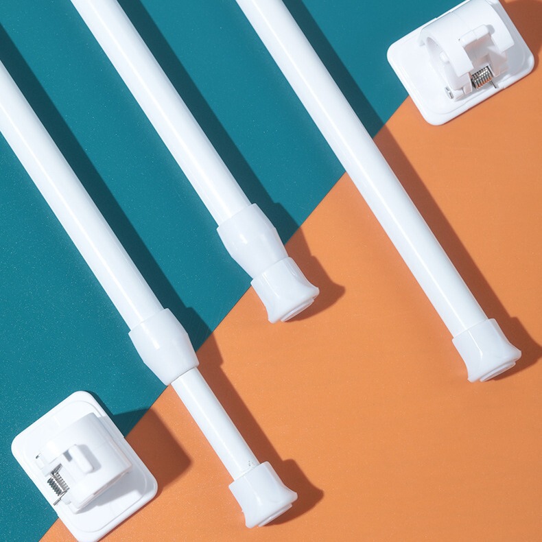 Punch-free Telescopic Door Curtain Rod Half Curtain Rod Window Wardrobe Screen Window Hanging Rod Shower Curtain Rod Bedroom Towel Bathroom