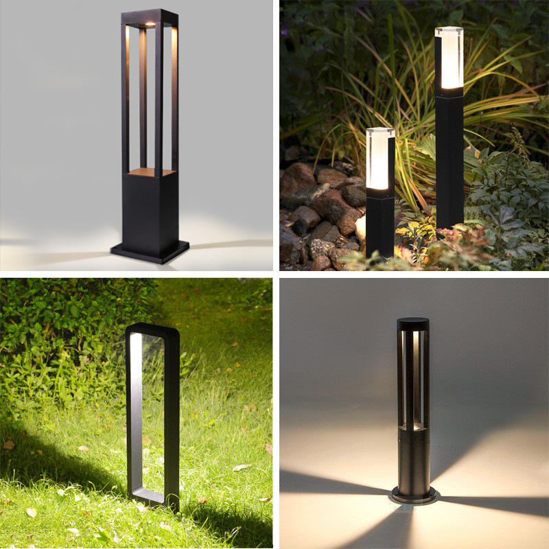 led outdoor solar lawn light new simple modern villa garden waterproof courtyard light community landscape light