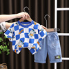 Summer set, children's summer clothing, western style, with short sleeve, wholesale