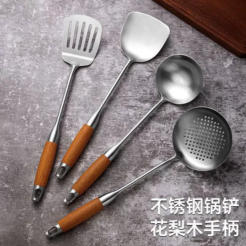 Лопаточка из нержавеющей стали, пищевая лопаточка для приготовления пищи, лопаточка для приготовления пищи, ложка для супа, лопаточка для жарки, кухонная утварь, утолщенная лопаточка для матери и ребенка