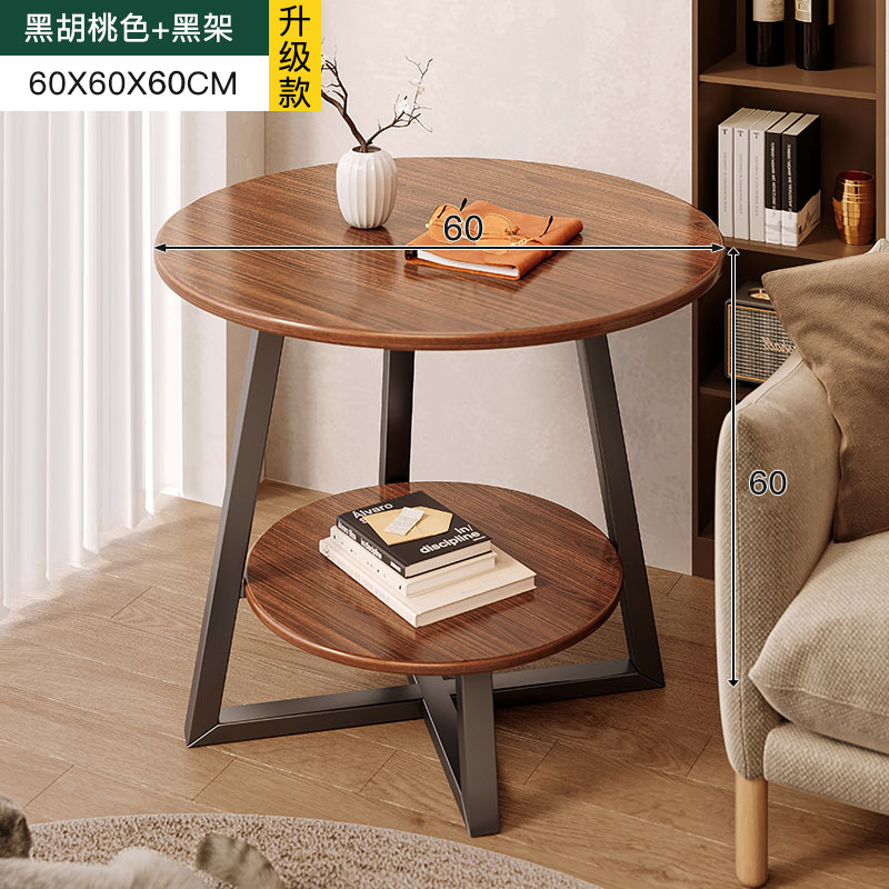 Pequeña Mesa Redonda sofá mesa auxiliar mesa de té de lujo luz Mini mesa de té pequeña sala de estar mesa de esquina casa simple mesa pequeña casa de alquiler