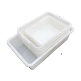 加厚白色塑料胶框盆乌龟盆养龟盆塑料盒塑胶盆方形周转箱洗菜盆