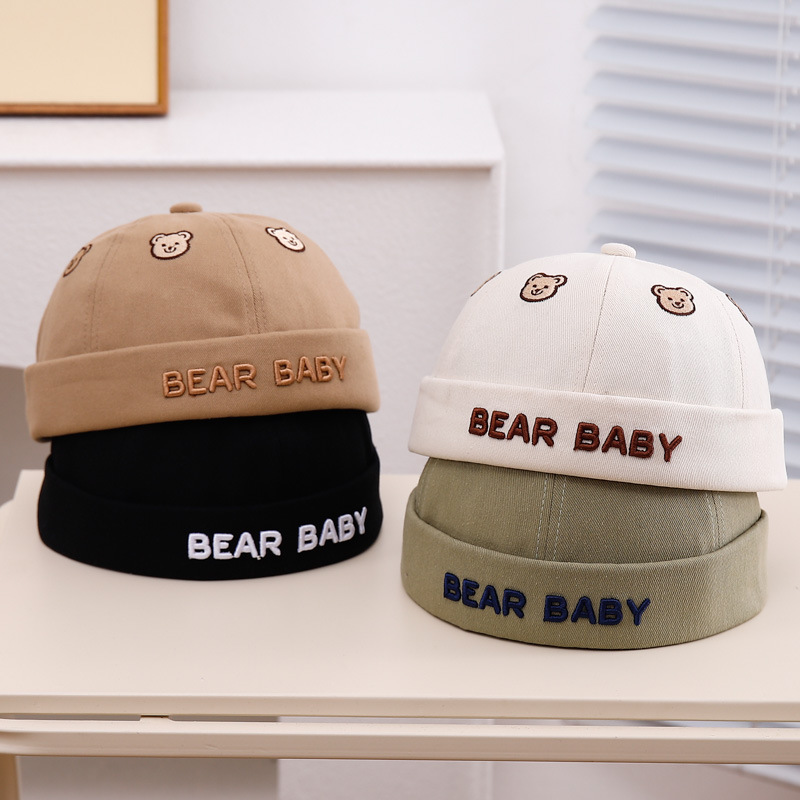 Baby terrateniente sombrero primavera y otoño nuevo bebé lindo super lindo gorro de piel de melón para niños y niñas gorro de primavera de cabello