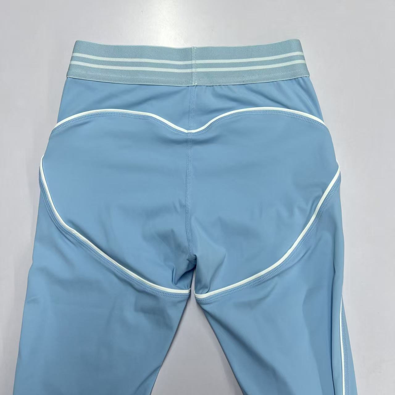 Summer Women's Nude Yoga Suit Set High-Waisted Cropped Pants Fitness Training Two-Piece Sleeveless Long Pants_ecoleips.com