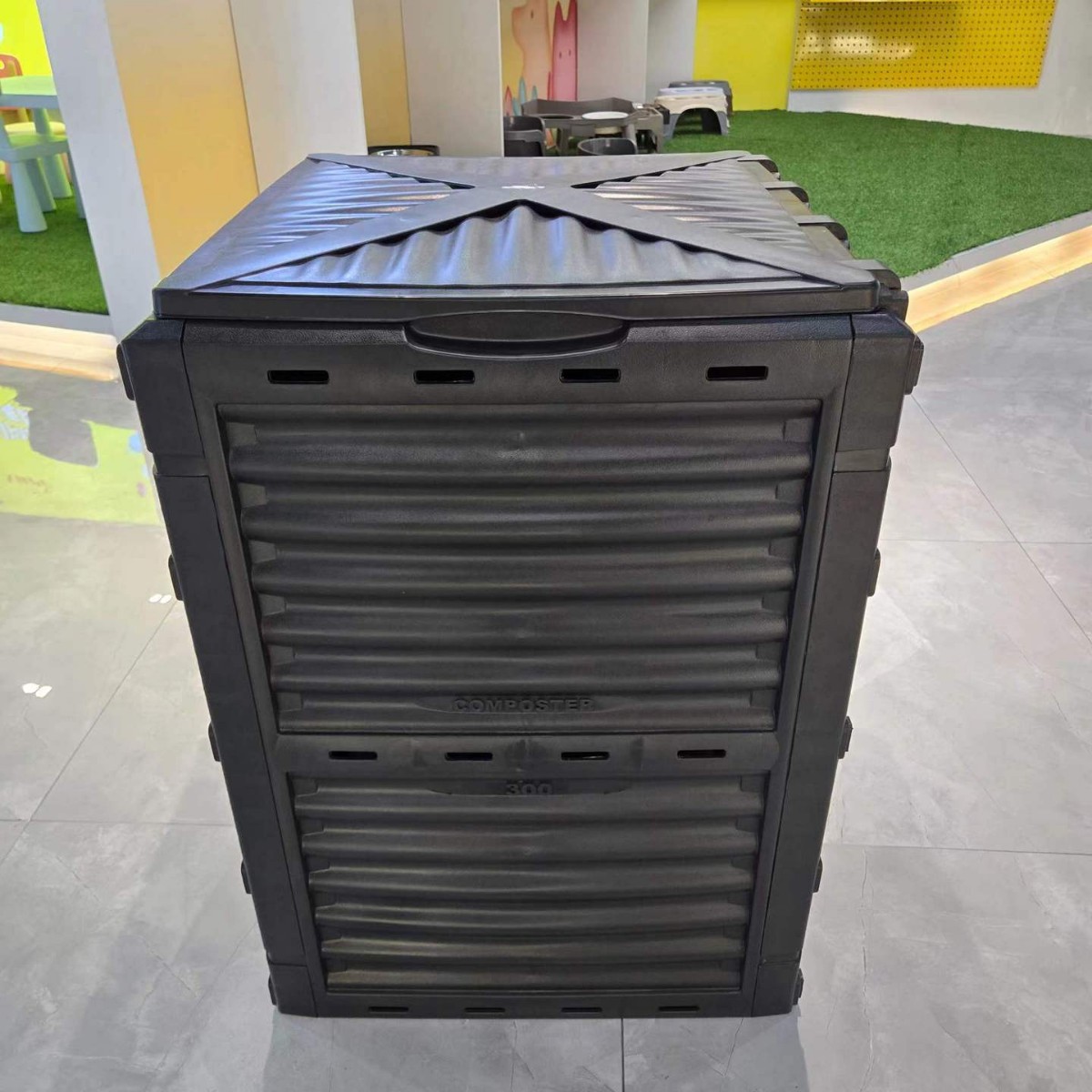 Caja de compostaje al aire libre residuos de cocina caseros cubo de compostaje de hojas caídas transfronterizas jardín patio residuos orgánicos caja de compostaje aeróbica