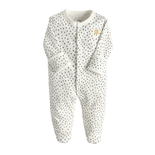 European and American new baby cotton one-piece romper, spring and autumn long-sleeved foot-covering newborn robe, one piece drop shipping