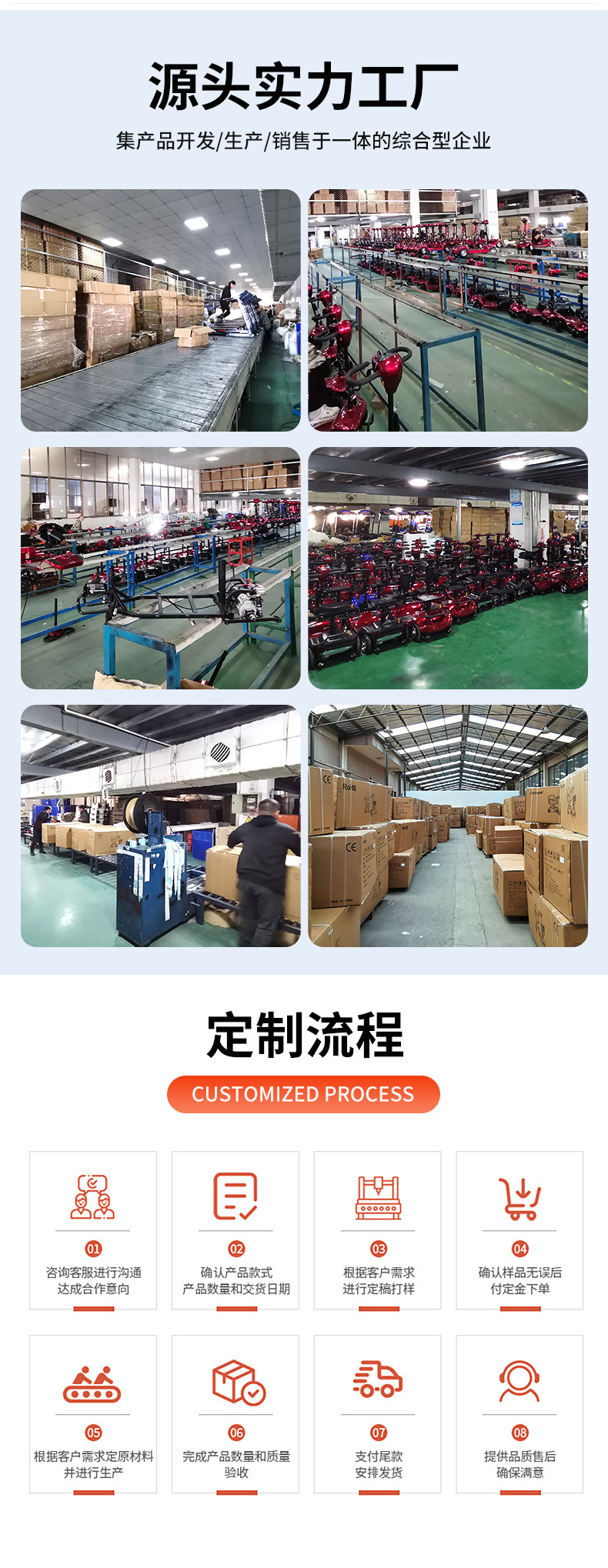 Four-Wheel Household Electric Scooter for the Elderly, Special Double Folding Battery Scooter for the Elderly