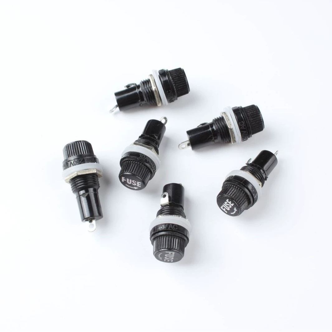 Оптовый производитель держателей предохранителей FUSE, индивидуальные держатели предохранителей 5*20, высокотемпературные бакелитовые электрические держатели предохранителей 5X20