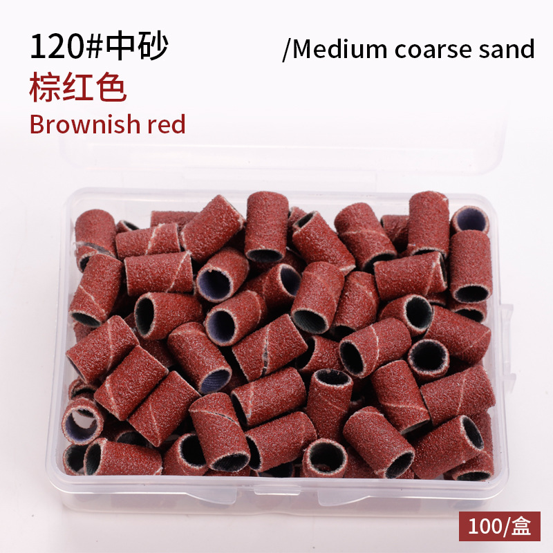 Transfronterizos para nuevos productos de molienda de uñas de alta calidad, molienda de anillo de arena 80#120#180#100 cápsulas / paquete en stock