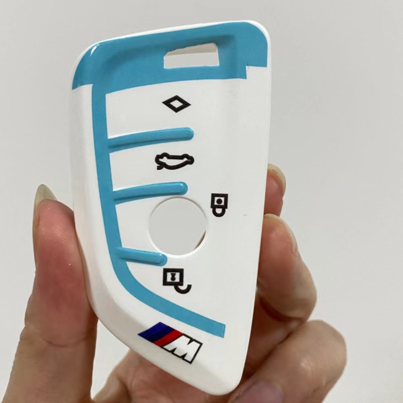 BMW B 페인트 스포츠 흰색과 파란색 단일 쉘