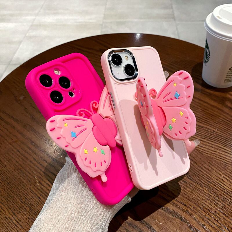 Sky Eye Photo Frame for Apple 16PRO Foldable Butterfly Stand Phone Case iPhone11/12 Solid Color Protective Cover Sky Eye Photo Frame for Apple 16PRO Foldable Butterfly Stand Phone Case iPhone11/12 Solid Color Protective Cover