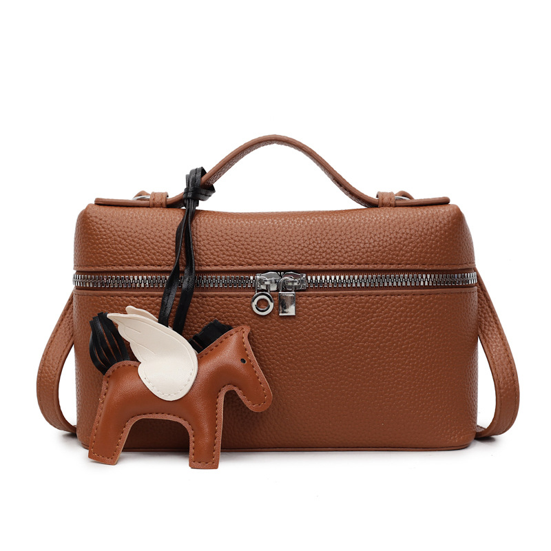 Coreana alta sensación bolso de mano pequeño bolso cuadrado para mujeres 2026 nueva moda estilo exterior ocio bolso de hombro