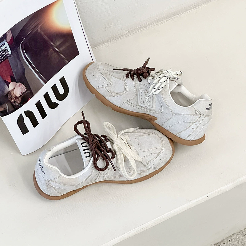 [Sheii Су Инь] Для сравнения ~ Amiu530 ретро кожаная повседневная спортивная обувь женская обувь арганд
