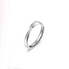 Small design ring for beloved suitable for men and women, silver 925 sample, simple and elegant design, trend of season