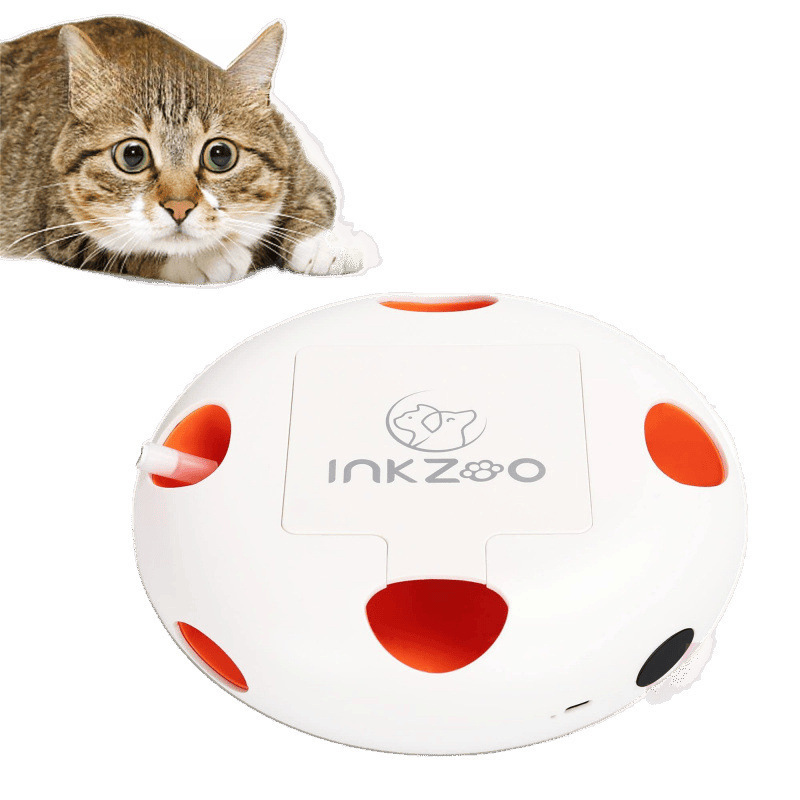 光感知自動猫面白いマウスパッタニーフェザー充電スマート猫自己楽しい猫のおもちゃセット|undefined