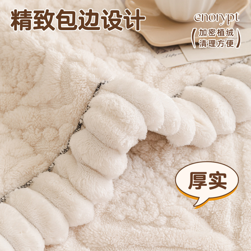 奶油风舒棉绒沙发垫2025新款秋冬加厚款防滑馒头垫防猫抓跨境批发|undefined