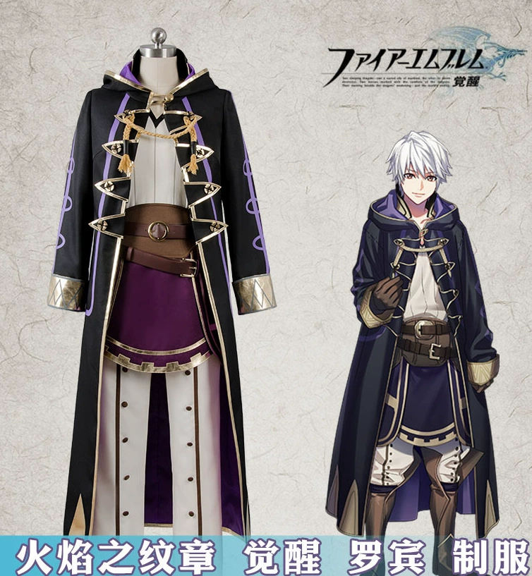 Эмблема огня COS Пробуждение Robin COS Одежда Эмблема Косплей Одежда Мужчины и женщины