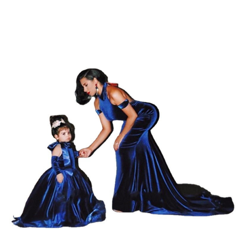 El Comercio exterior europeo y americano Amazon AliExpress desea terciopelo flor vestido de los niños vestido de un año de edad vestido de princesa de cumpleaños coreano