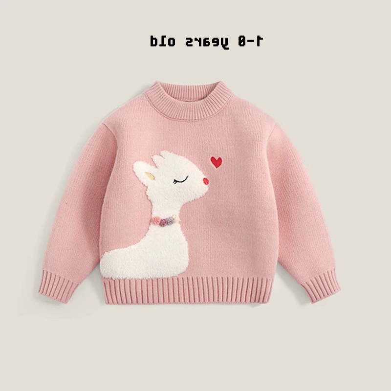 П Demi-season sweater, thermal underwear, children's red knitted down jacket, increased thickness