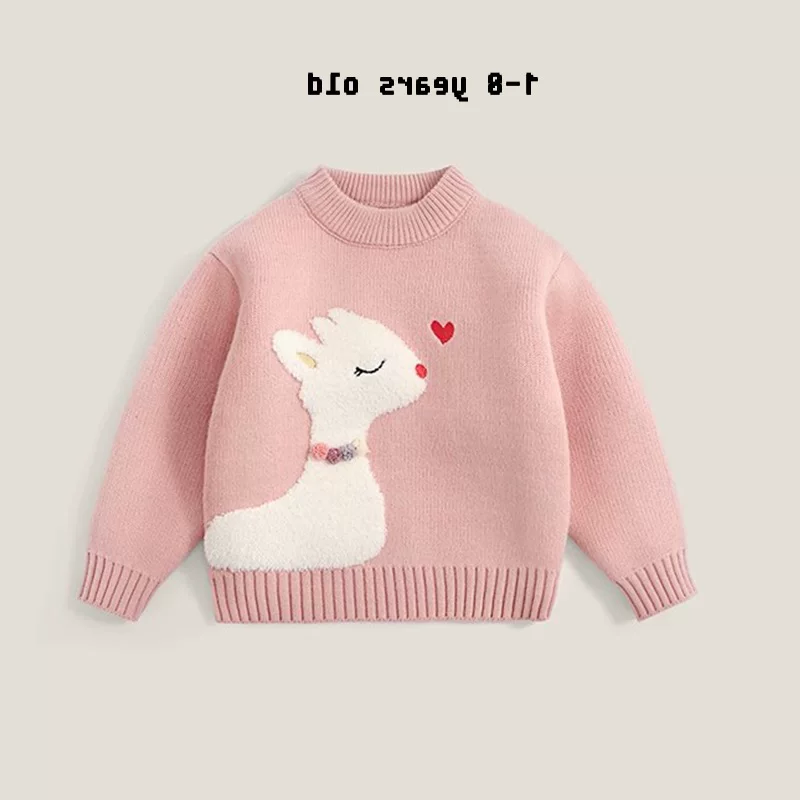 П Demi-season sweater, thermal underwear, children's red knitted down jacket, increased thickness