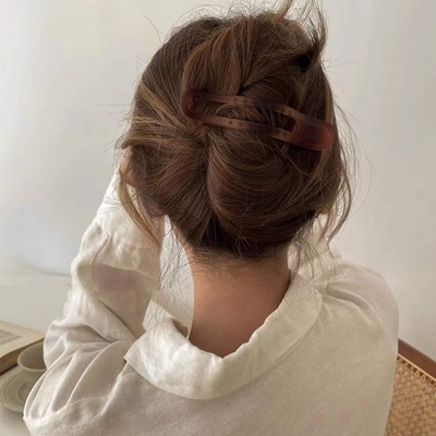 法式慵懶風盤發抓夾女韓國大號洗澡壓發夾鴨嘴夾後腦勺碎發夾發飾