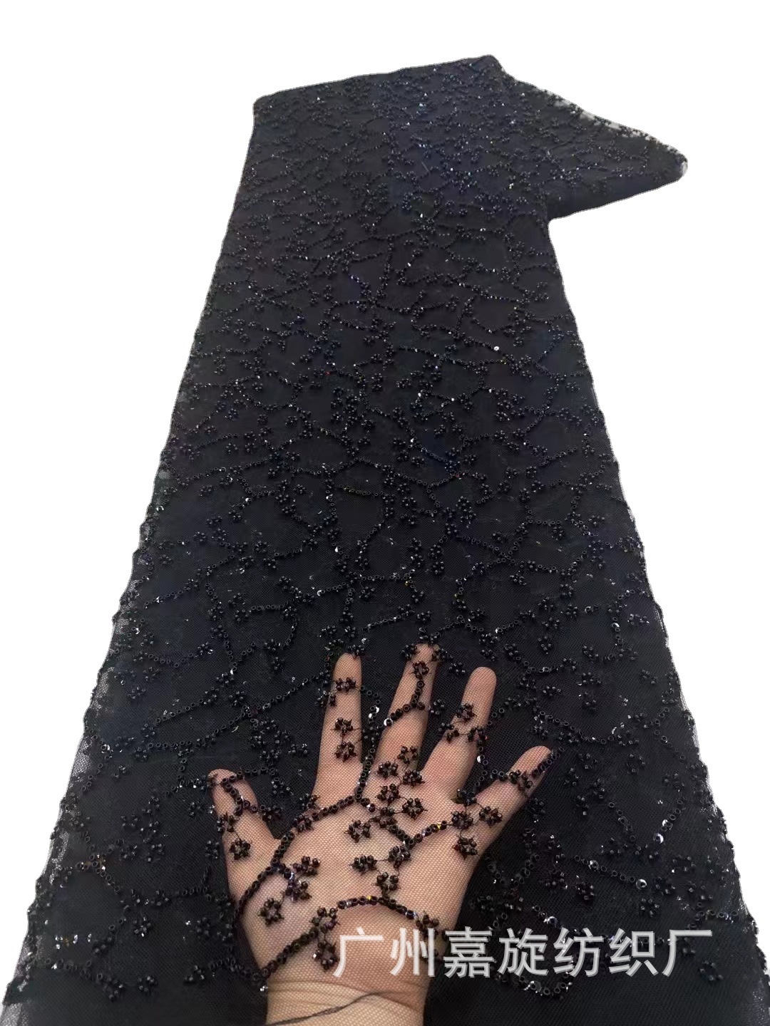 No especificación tubo de cuentas de lentejuelas bordado de tela vestido de novia vestido de noche vestido de los niños tela de encaje con cuentas JX2955 image 3