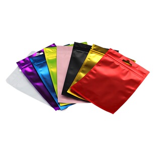 Color sealed plastic packaging bag mobile phone case data cable pull bone bag digital aluminized film self-sealing bag