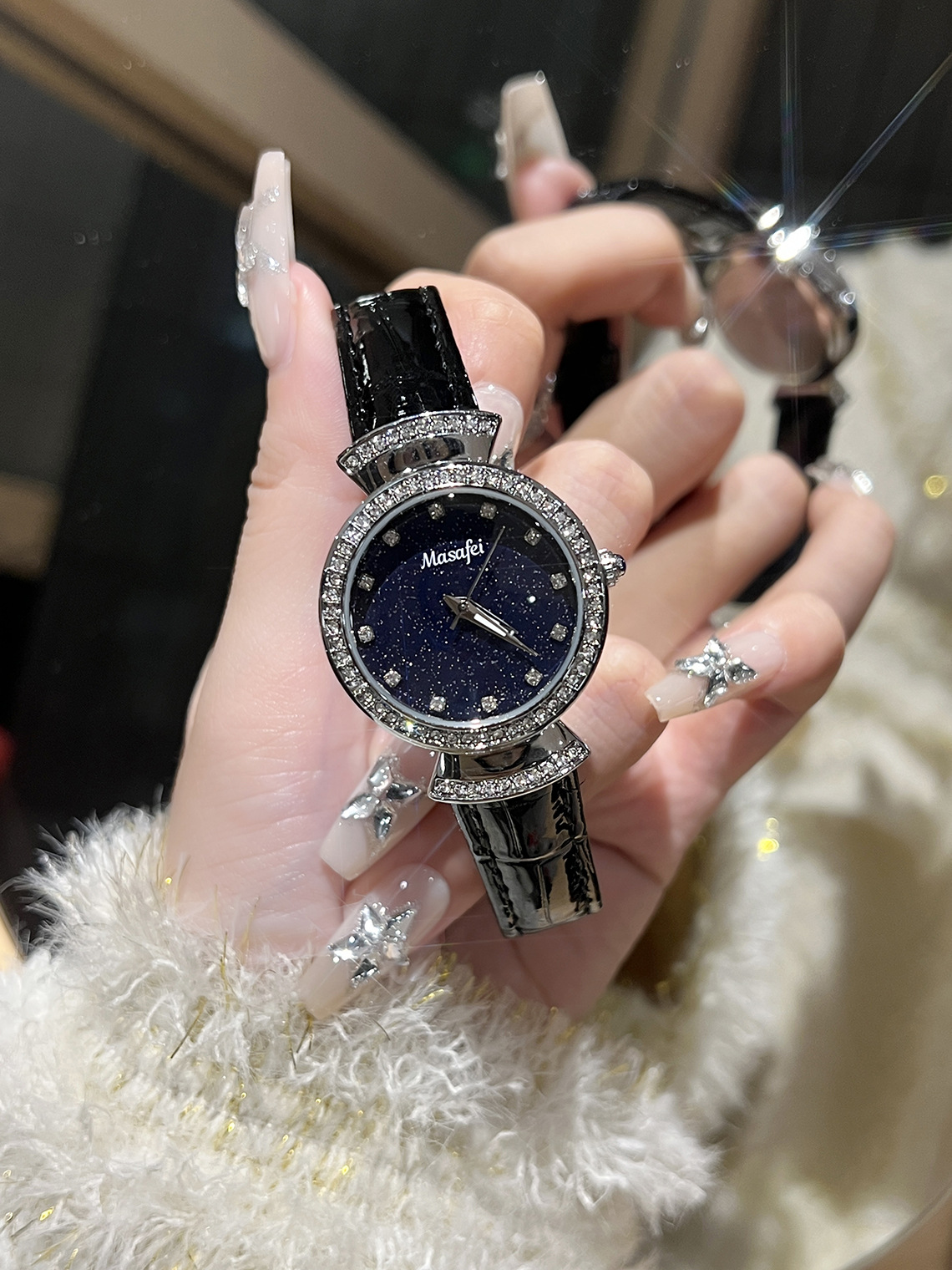 실버 쉘 블랙 벨트