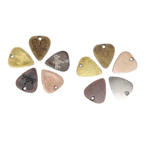 Metal pick, electric guitar pick, acoustic guitar pick, personalized metal necklace, folk guitar pick