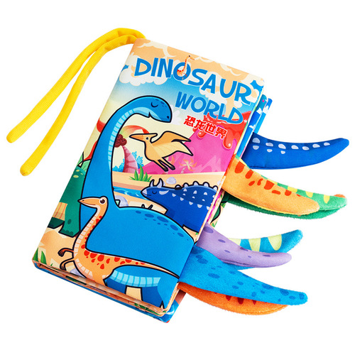 Cloth book for early childhood education, non-tearable, can be chewed, 6-month-old baby, three-dimensional tail, tearable hand-tearable book 3 educational toys