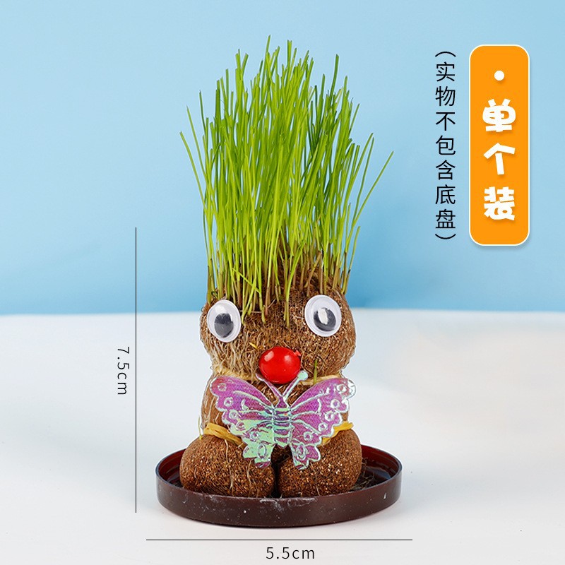 작은 납작머리 밀짚인형