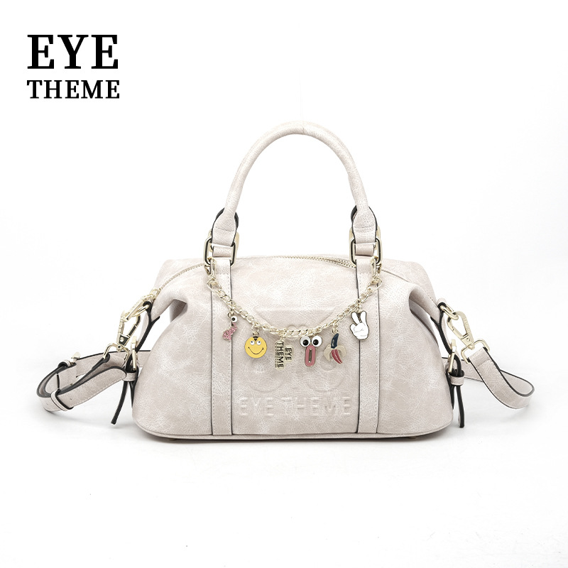 2025 damas casuales suaves PU de alto nivel bolso zipper de alto nivel europeo y americano camiseta PU oficina 2805 #