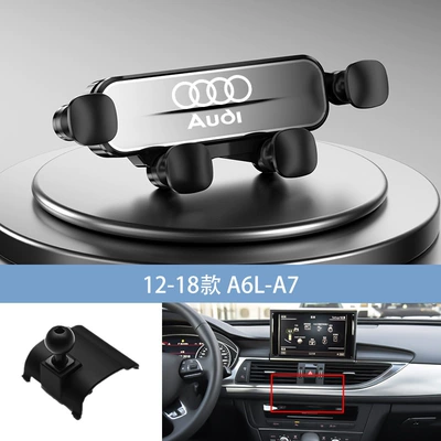 mobile phone holder – Car phone holder - silver-12-18-a6l-a7