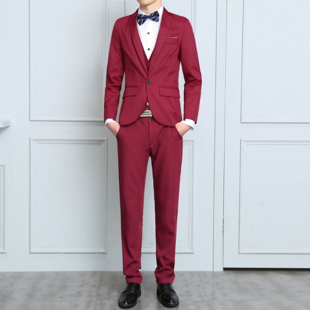 Traje traje de los hombres slim fit negocio casual profesional formal traje chaqueta estudiante universitario entrevista mejor hombre novio vestido
