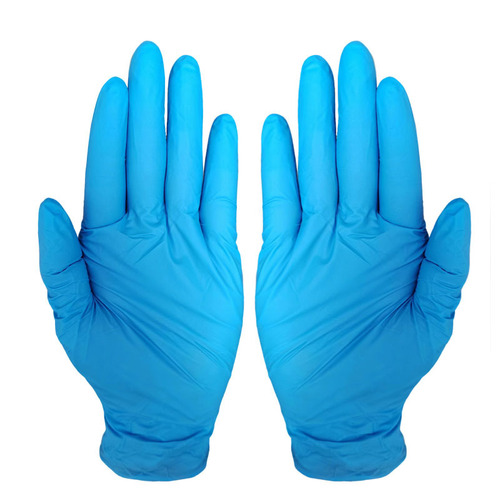 Disposable pure rubber nitrile gloves thickened blue nitrile oil-proof white black nitrile food grade gloves