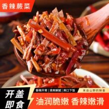 湖南特产香辣蕨菜下饭菜罐装即食拌饭酱剁辣椒咸菜辣味酱菜批发