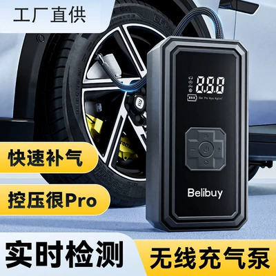 Factory Direct Supply Cross-Border Vehicle-Mounted Air Pump Digital Display Smart Tire Electric Inflatable Multi-Functional Portable Air Pump