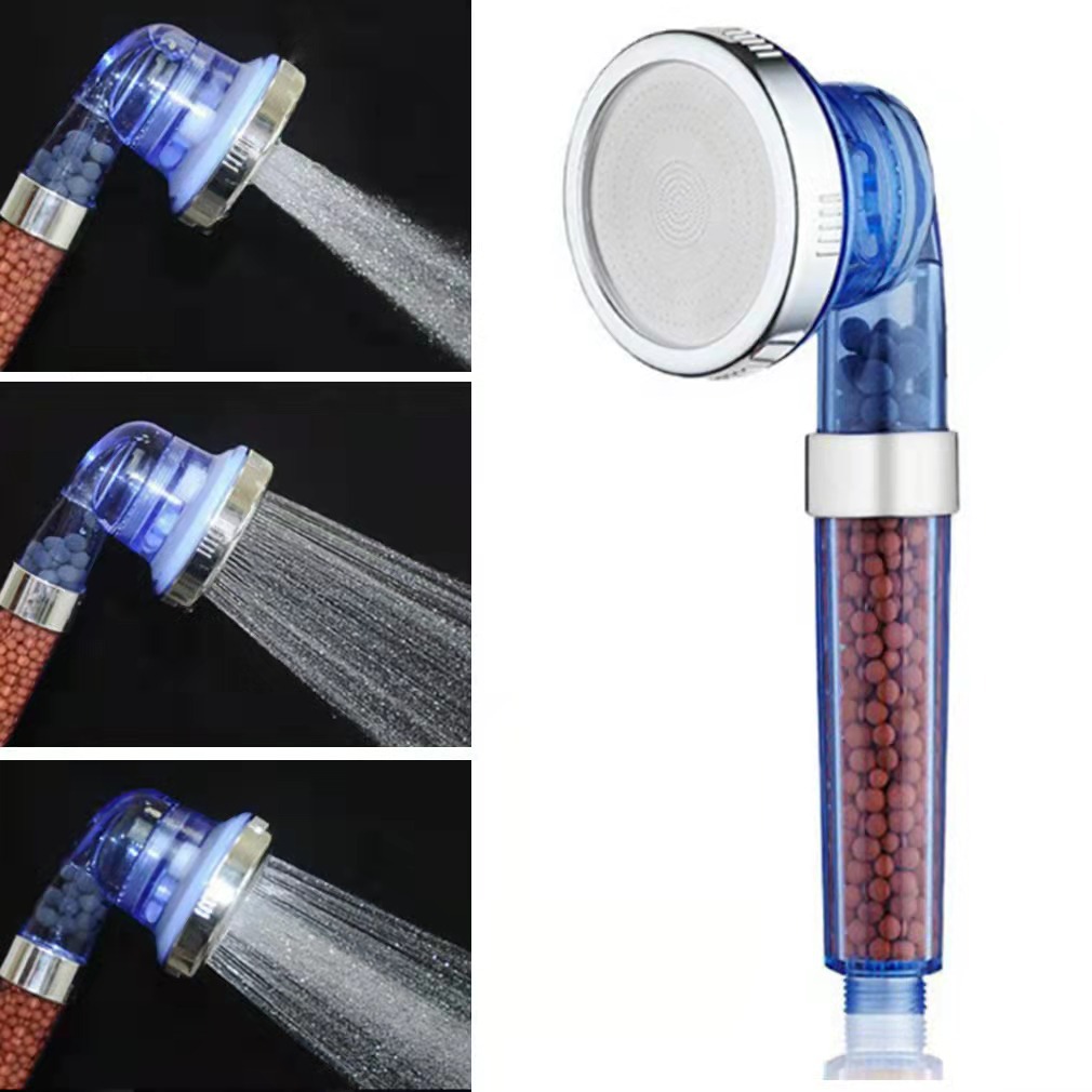 Pressurized Negative Ion Three-speed Shower Shower Head Can Be Dismantled And Washable Rain Shower Hand-held Bath Spa Bath Shower Head