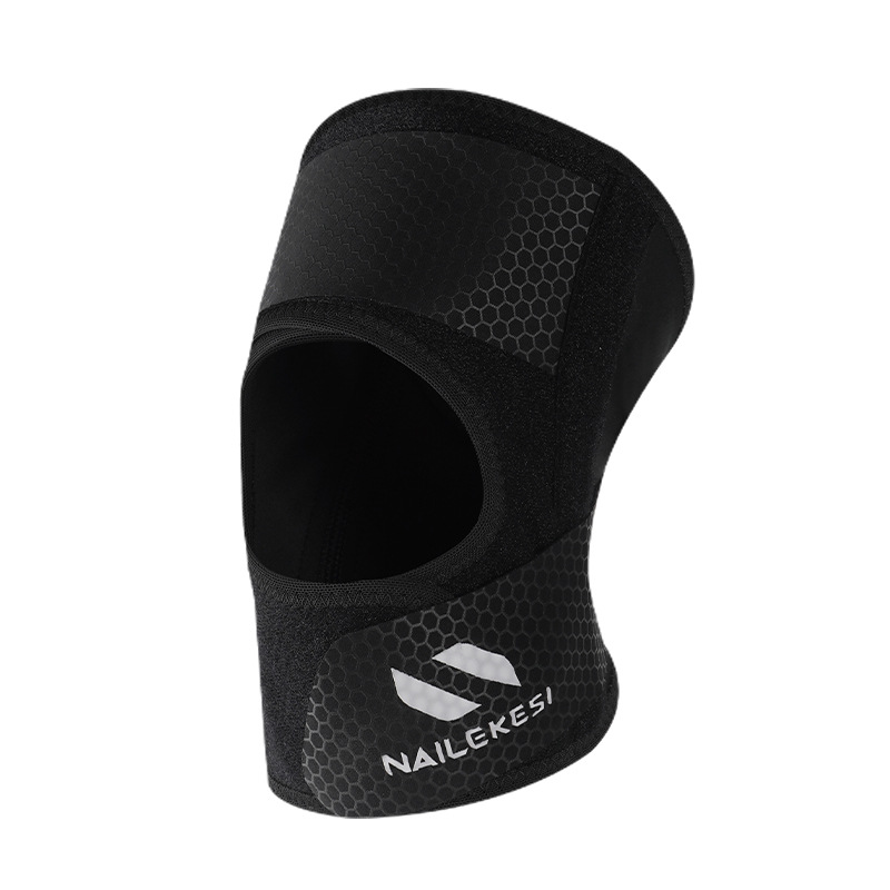 Rodillas deportivas baloncesto correr protección ventilada luz de verano soporte elástico correa de rodillas abierta protección para hombres