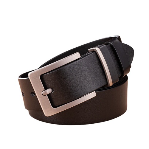 New top layer cowhide men's belt big brand casual Korean jeans genuine leather trendy men's belt wholesale