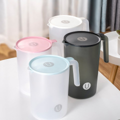 家庭用透明密封冷水ポットプラスチック大容量冷水ジュースポット耐熱耐高温カップセット