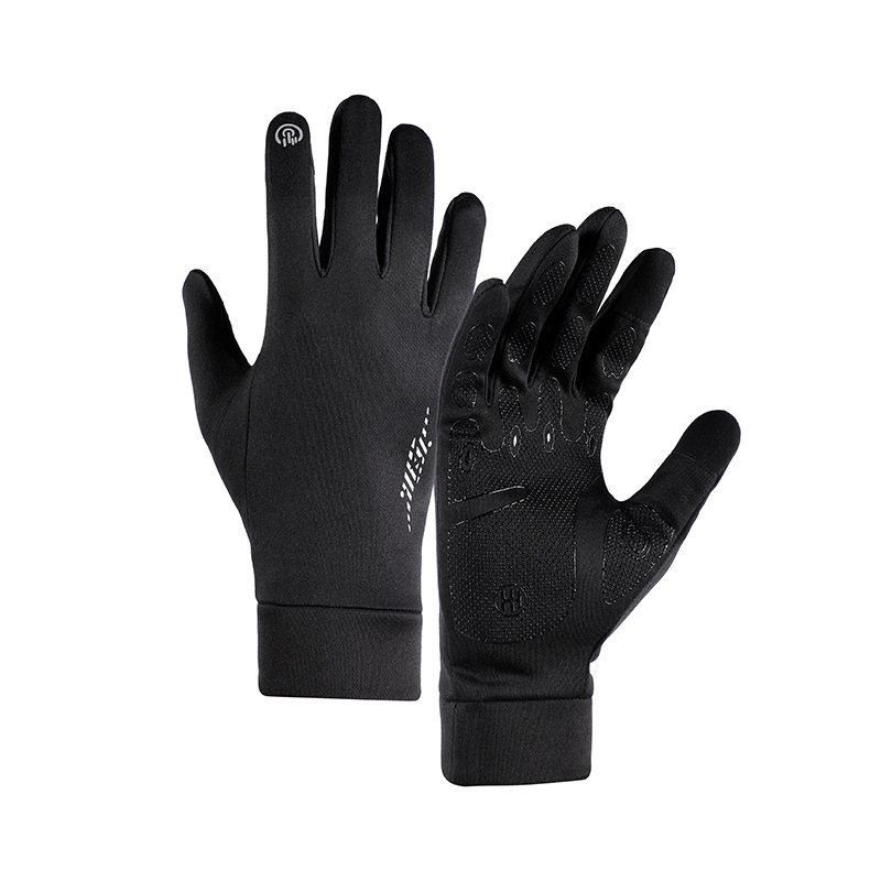 Otoño y invierno al aire libre para hombres y mujeres para correr y montar guantes antideslizantes calientes pantalla táctil guantes de revestimiento de esquí a prueba de viento