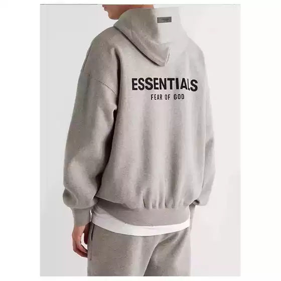 Hooded Fleece Sweatshirt with Back Letter Flocking for Men and Women (Amazon & TikTok Hot Style) – Couple Matching, Unisex