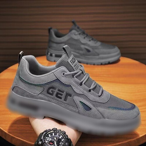 Autumn Leather Men's Shoes Breathable Work Shoes Men's Fashion Shoes Anti-slip Sports Shoes Casual Board Shoes Comfortable Leisure Shoes