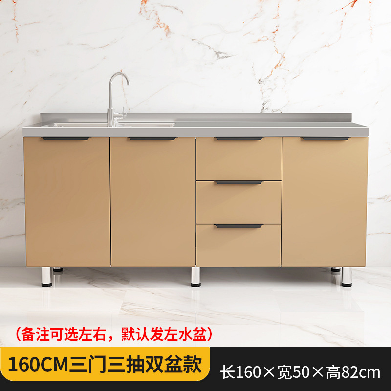 キッチンキャビネット、ストーブキャビネット、一体型家庭用収納キャビネット、田舎の経済的なキッチン収納キャビネット、シンプルな食器棚|undefined