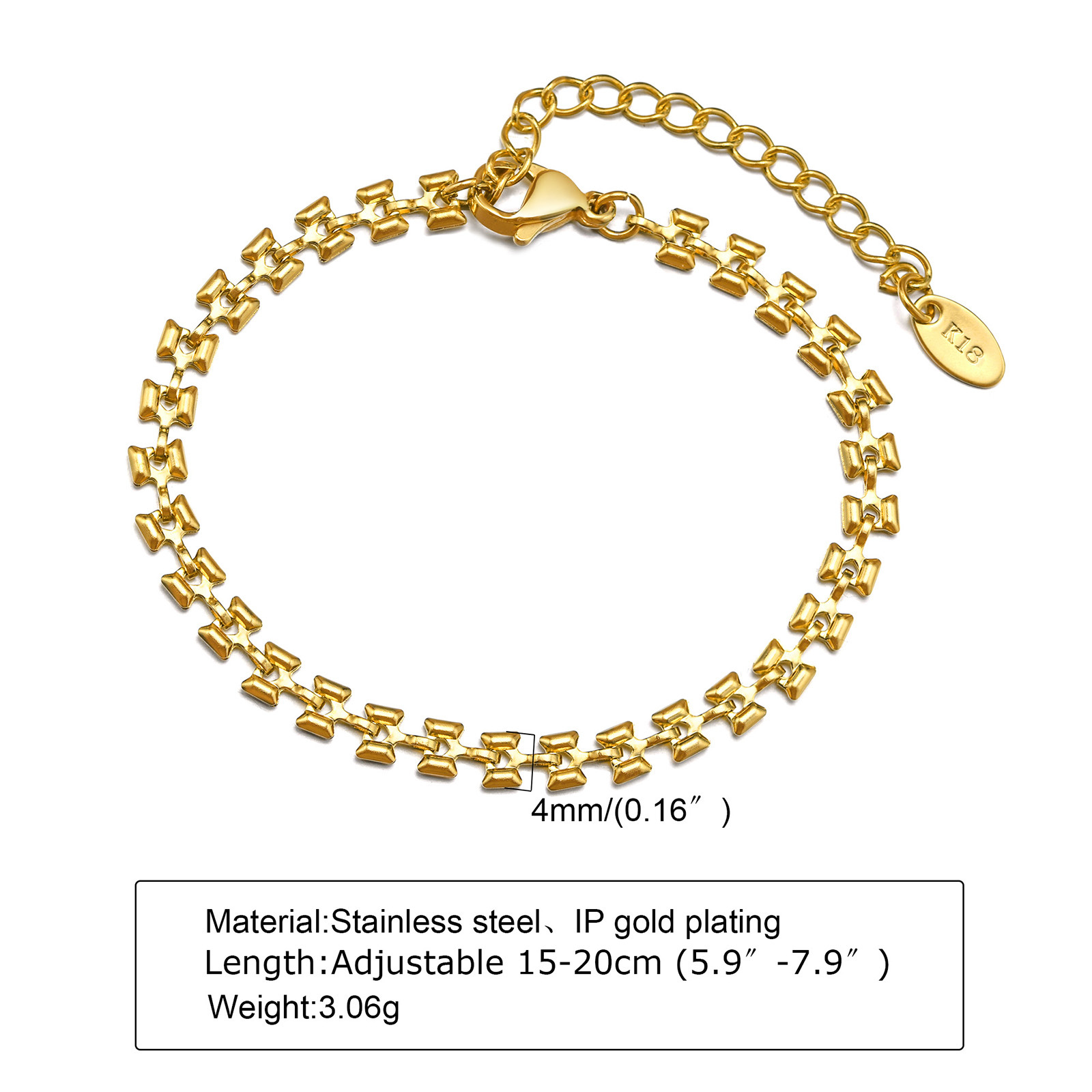 Fashion Solid Color Stainless Steel Plating Bracelets Necklace