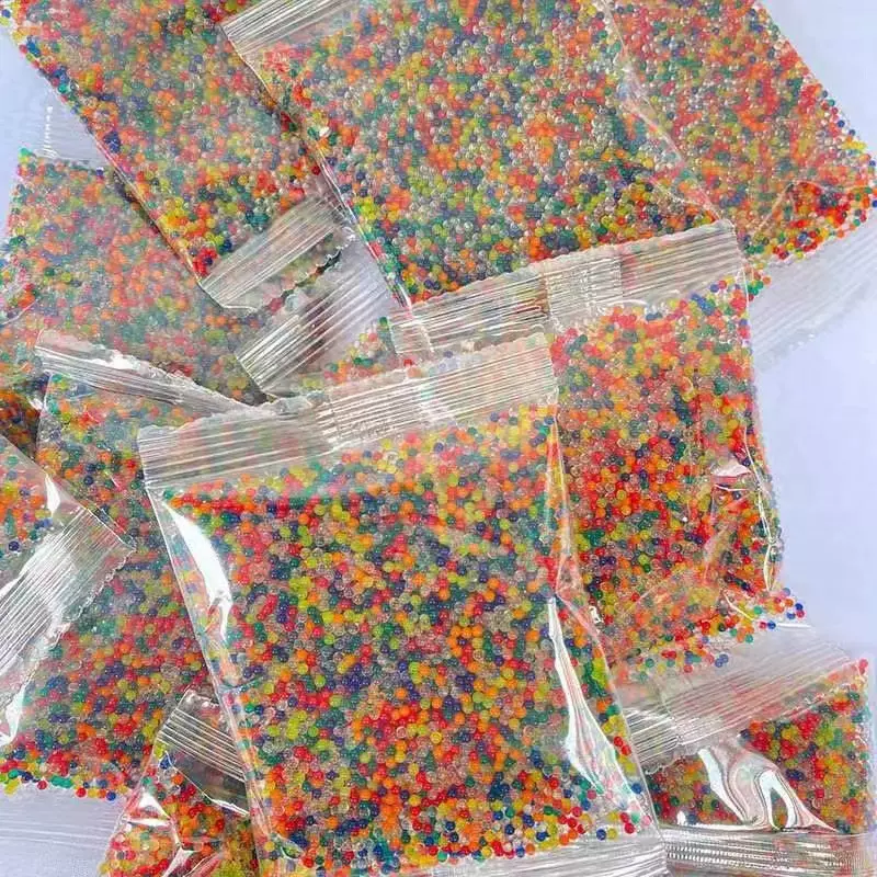 25克5000粒袋装泡后7-8mm保水水弹珠吸水弹泡大珠吸水珠水晶弹