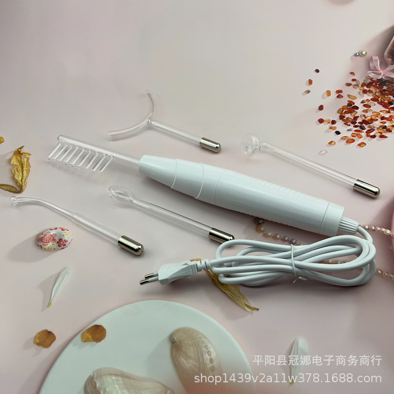 New high frequency frequency electrotherapy instrument electrotherapy comb portable acne remover ozone electrotherapy stick beauty instrument