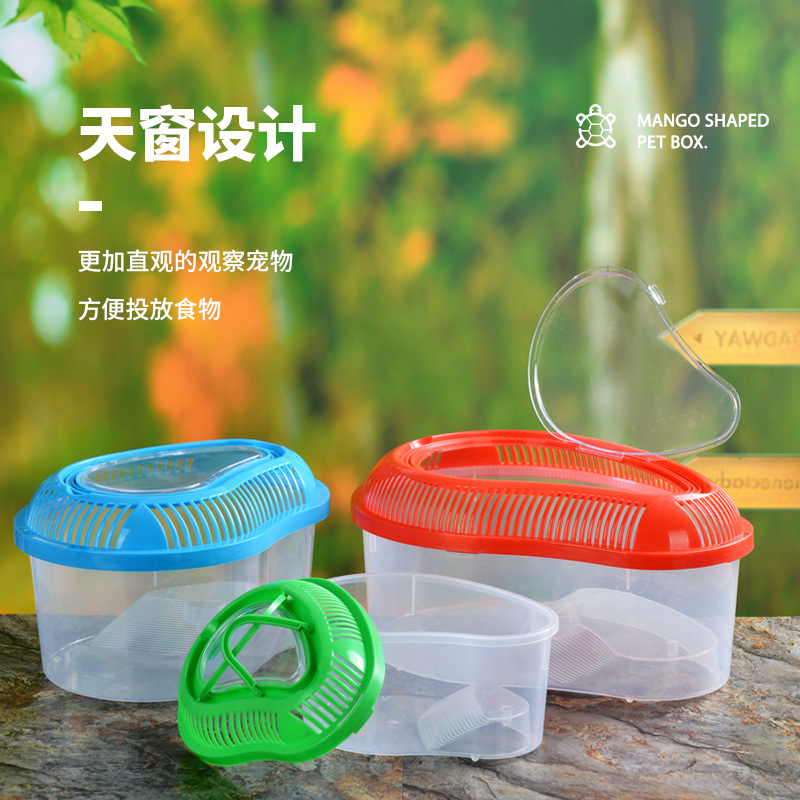 Batch wholesale large plastic fish tank, plastic turtle tank, reptile box, plastic pet box, full carton
