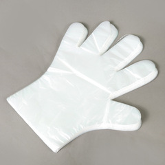 Disposable thickened PE gloves for hair salons, coloring, perming, and oil treatments, beauty disposable gloves for household and catering use